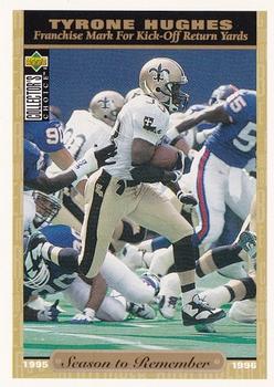 Tyrone Hughes New Orleans Saints 1996 Upper Deck Collector's Choice NFL Season to Remember #67